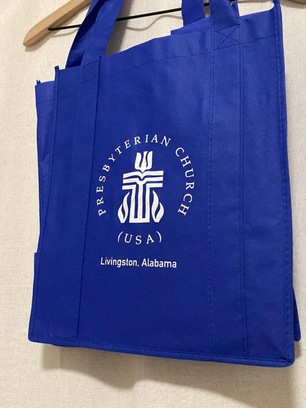 First Presbyterian Church PCUSA of Livingston Alabama Reusable Shopping Tote Bag